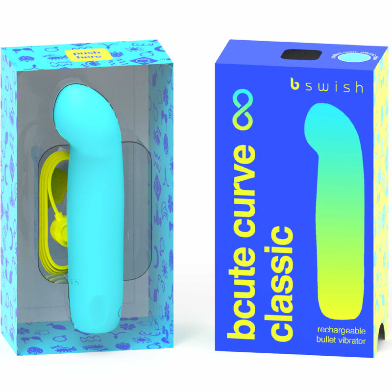 Vibratore Punto G Ricaricabile B Swish Bcute Curve Infinite — Blu