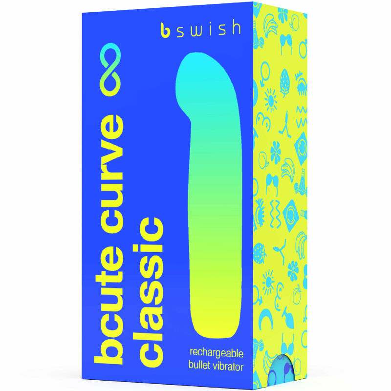 Vibratore Punto G Ricaricabile B Swish Bcute Curve Infinite — Blu