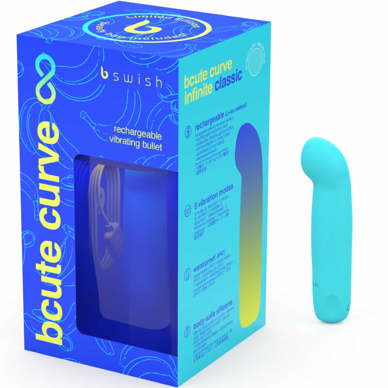 Vibratore Punto G B Swish Bcute Curve Infinite — Silicone Blu