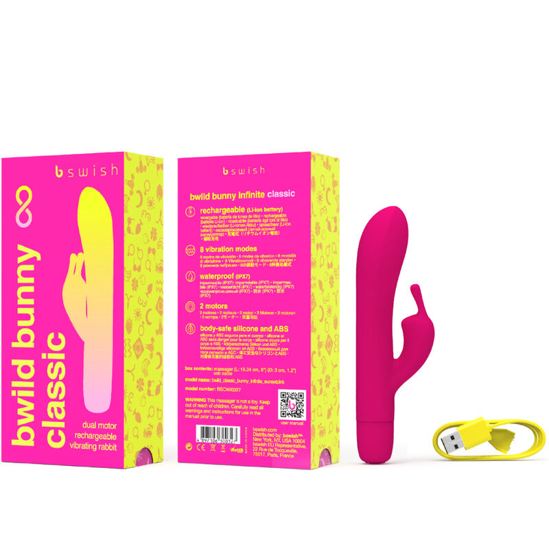 Vibratore Rabbit Ricaricabile B Swish Bwild Bunny Infinite — Rosa