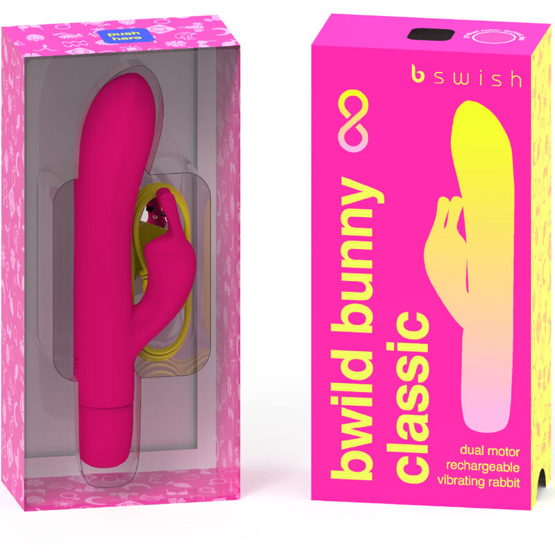 Vibratore Rabbit Ricaricabile B Swish Bwild Bunny Infinite — Rosa