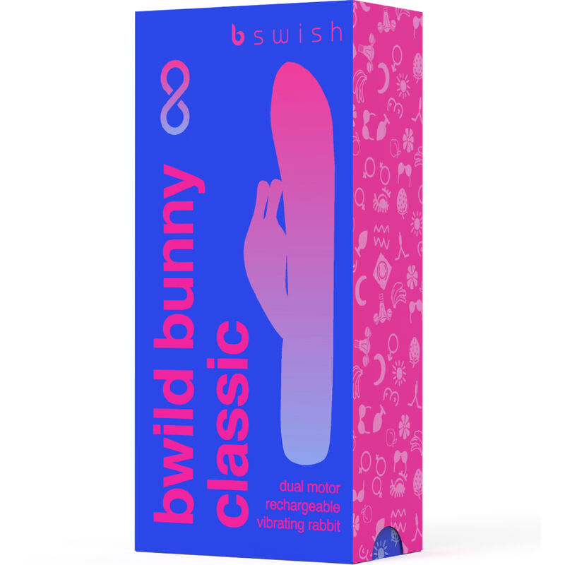 Vibratore Rabbit Ricaricabile B Swish Bwild Bunny Infinite — Blu