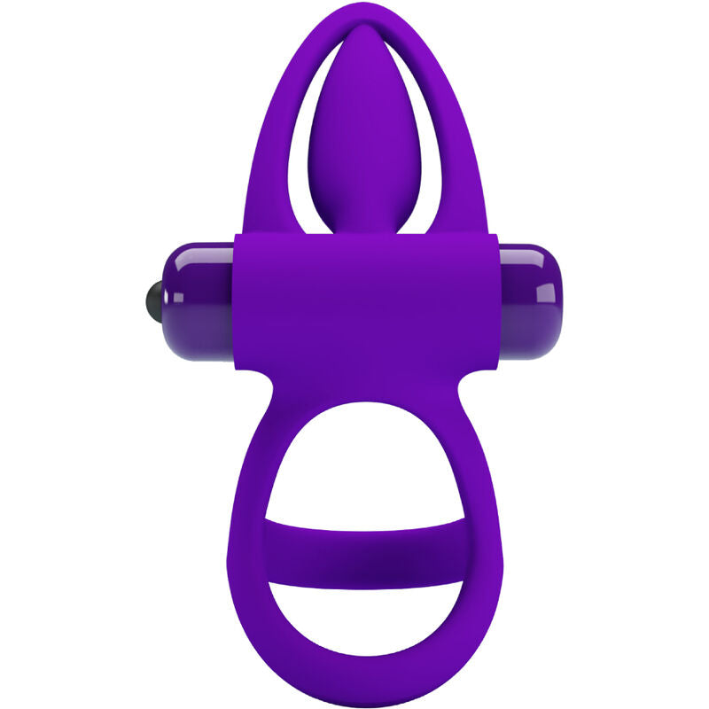 Anello Fallico Vibrante Pretty Love — Silicone, 10 Vibrazioni