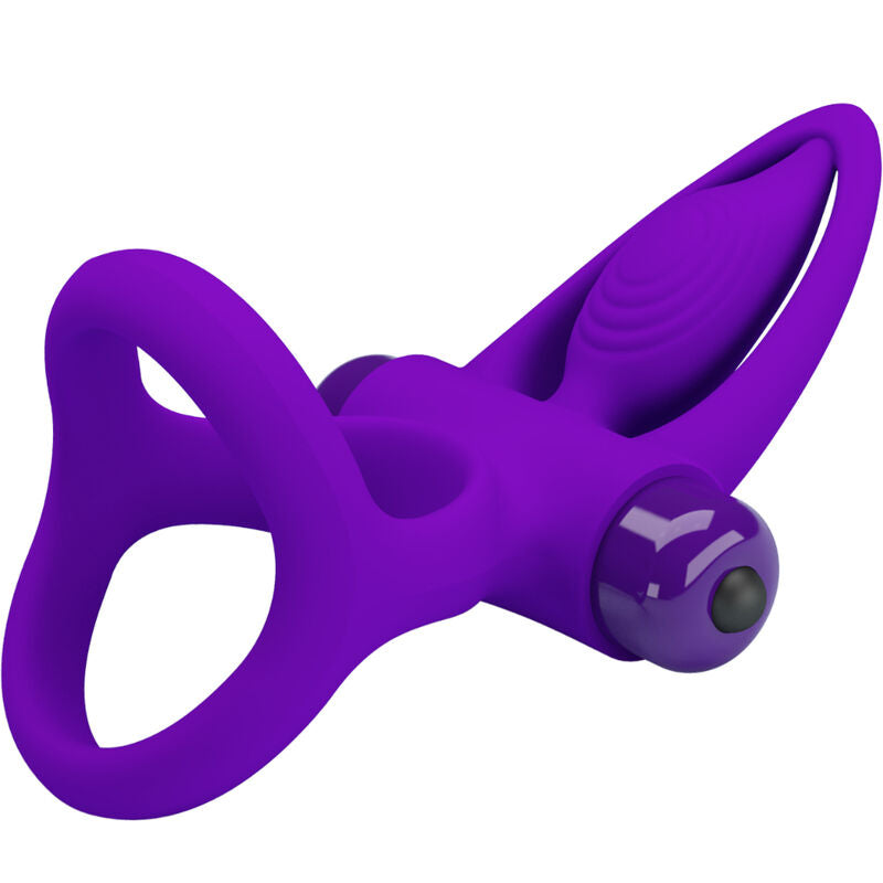 Anello Fallico Vibrante Pretty Love — Silicone, 10 Vibrazioni