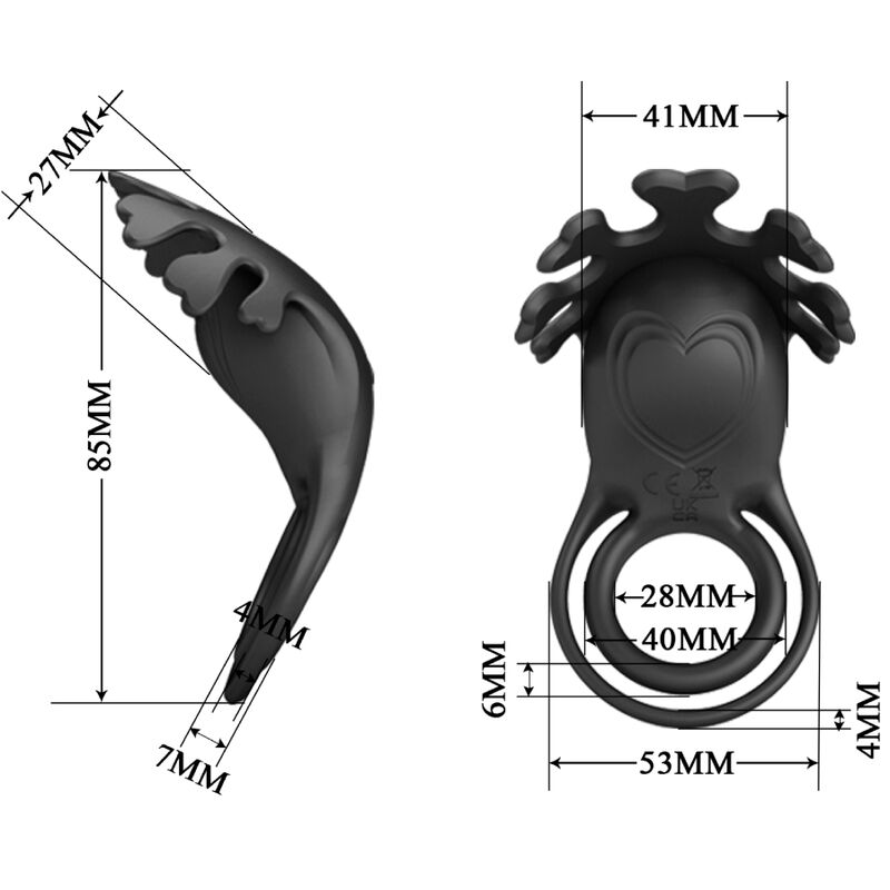 Anello Fallico Vibrante Pretty Love Ruben — 7 Modalità, Silicone