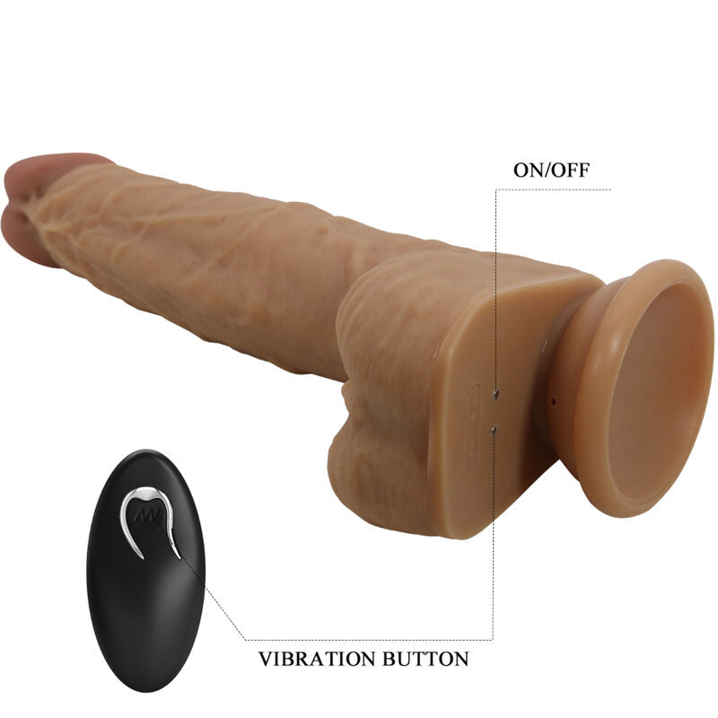 Dildo Realistico Vibrante con Spinta Pretty Love Jonathan — 21 cm