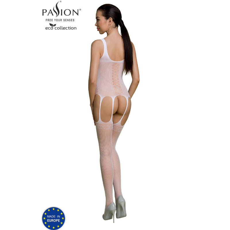 Body Erotico Eco Passion BS007 — Nylon Riciclato, Bianco