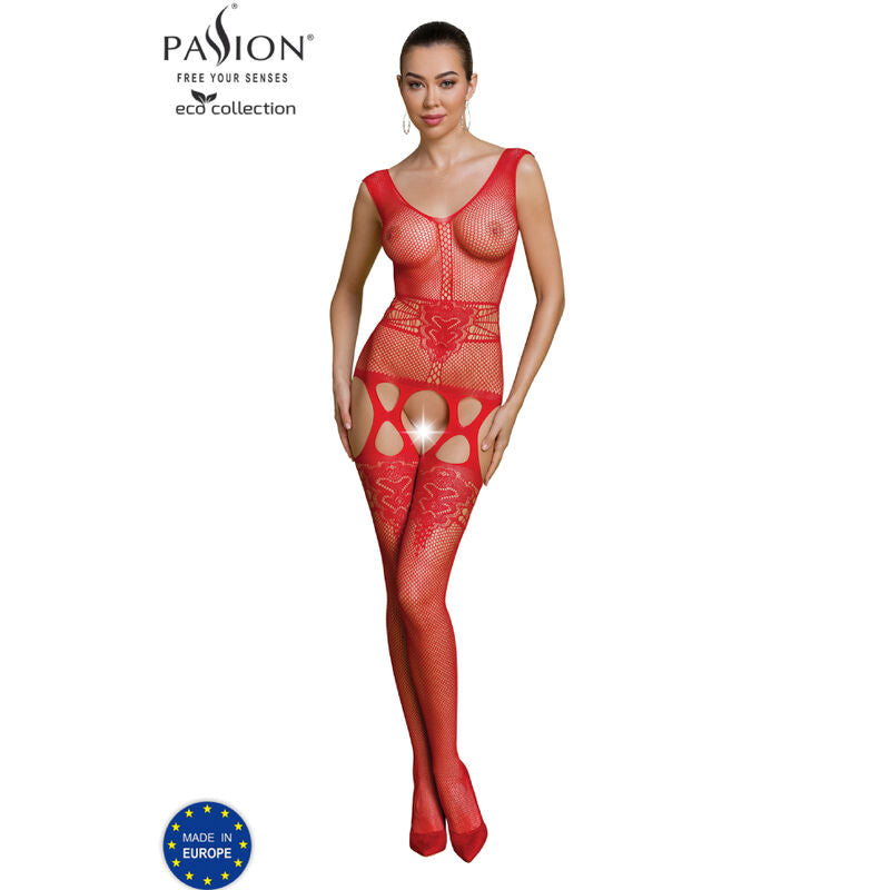 Body Erotico Eco Passion BS014 — Nylon Rigenerato, Rosso