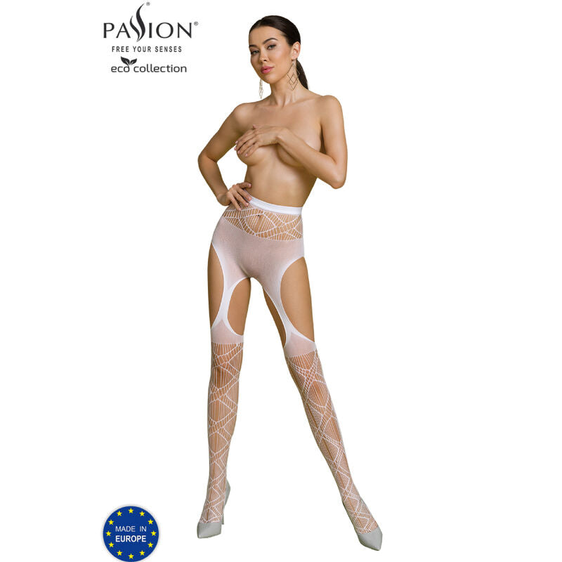 Body Erotico Eco Passion S005 — Nylon Riciclato, Bianco