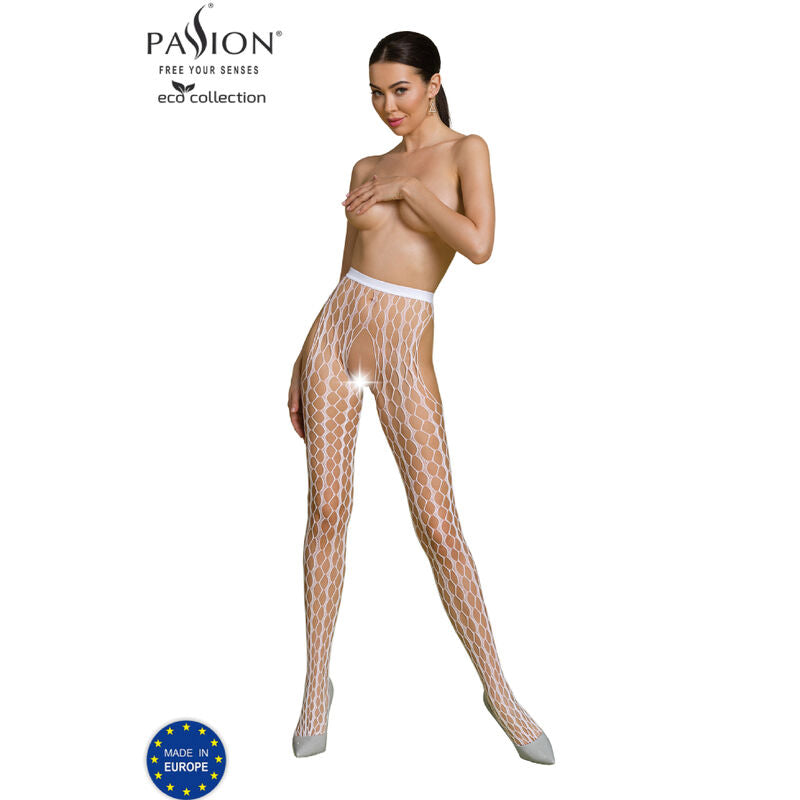 Body Erotico Eco Passion S007 — Nylon Riciclato, Bianco