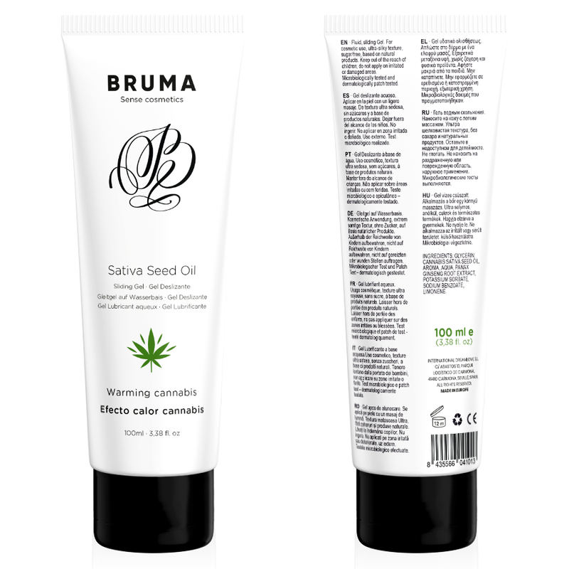 Gel Intimo Scivolante Scaldante Bruma — Olio Cannabis 100 ml