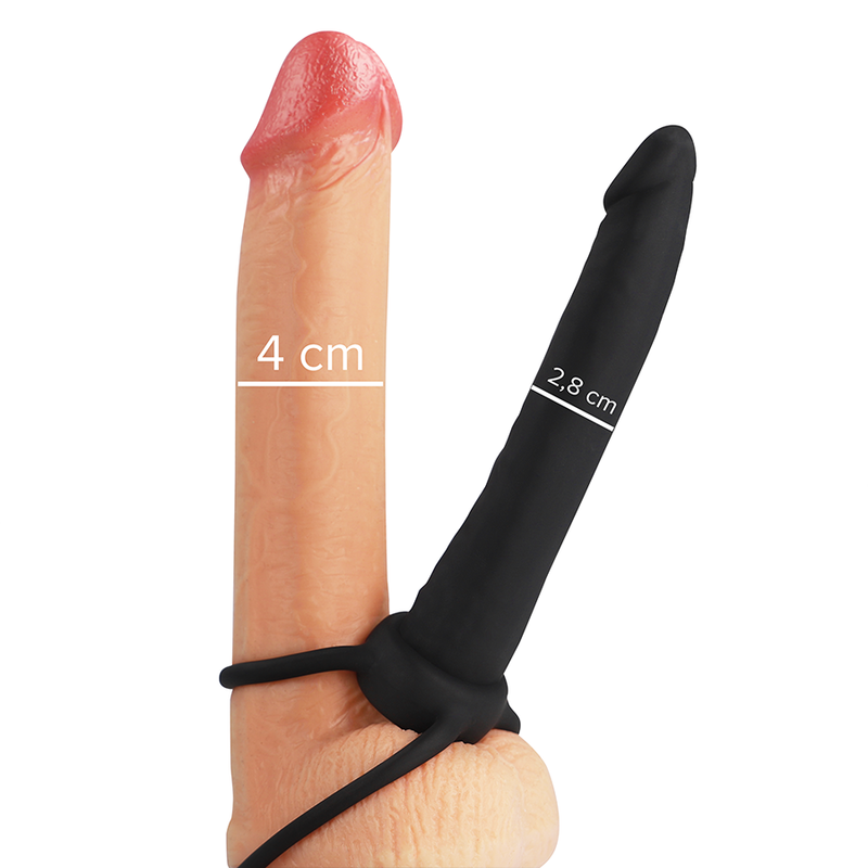 Plug Anale con Anello Fallico Mythology Cobi Onyx — Silicone 13 cm