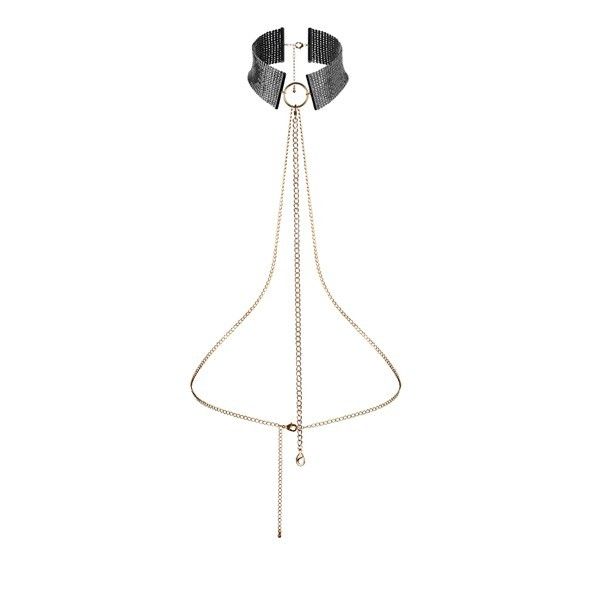 Collare BDSM con Cintura a Catena Bijoux Désir Métallique — Nero