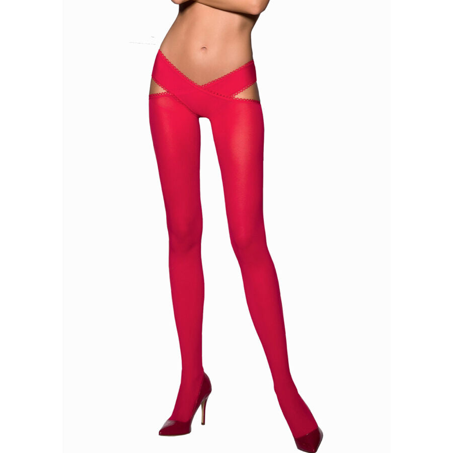 Collant 60 Den Passion Tiopen 005 — Rosso, Taglia 1/2