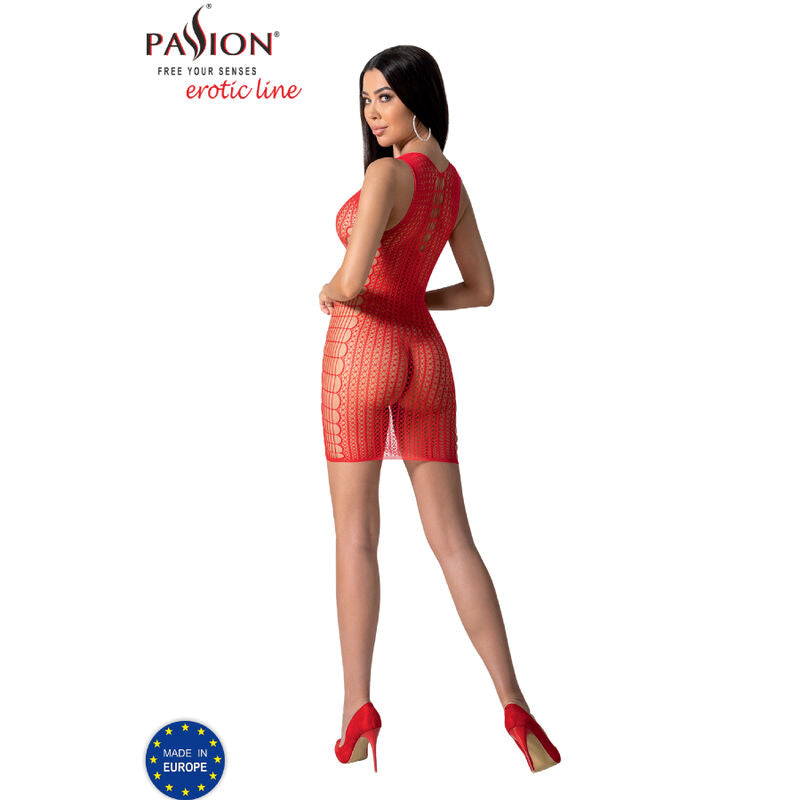 Body Erotico Passion BS097 — Bodystocking Rosso Taglia Unica
