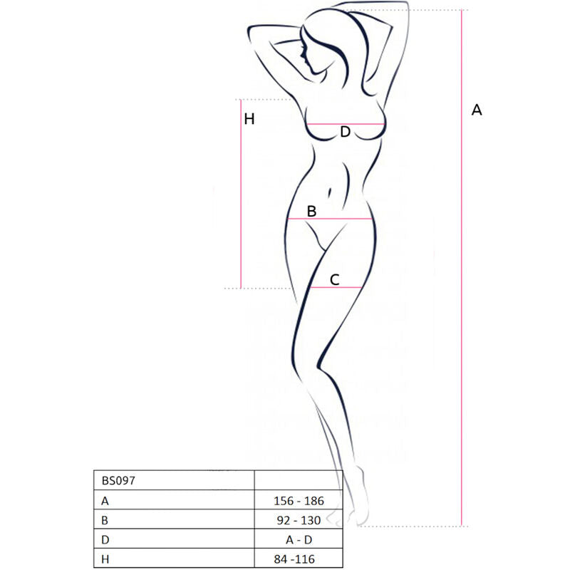 Body Erotico Passion BS097 — Bodystocking Rosso Taglia Unica