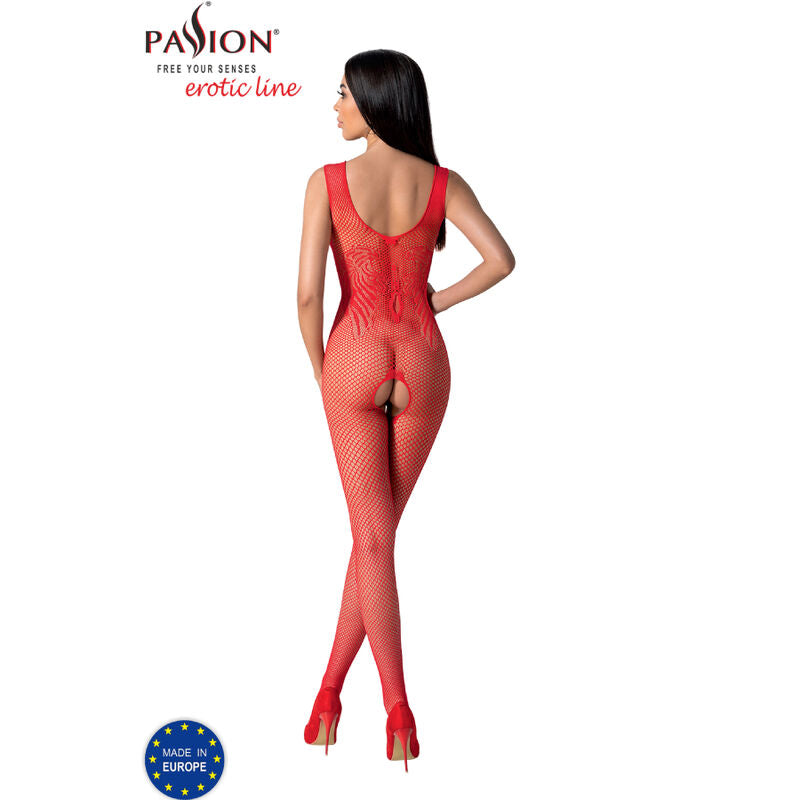 Body Erotico Passion BS098 — Bodystocking Rosso Taglia Unica