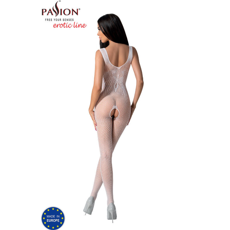 Bodystocking Erotico Passion BS098 — Taglia Unica, Bianco