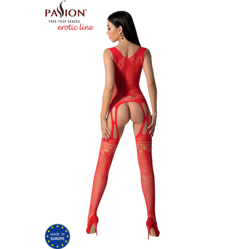 Body Erotico Passion BS099 — Bodystocking Rosso Taglia Unica
