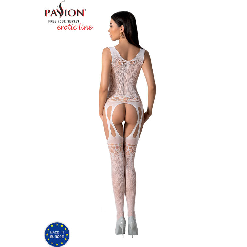 Bodystocking Erotico Passion BS099 — Taglia Unica, Bianco