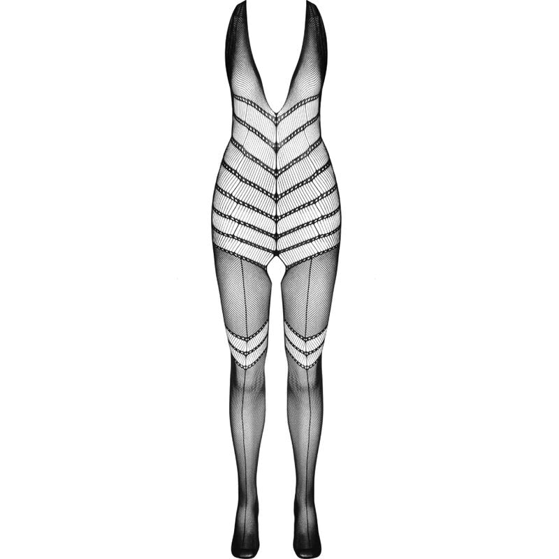 Bodystocking Erotico Passion BS100 — Nero, Taglia Unica