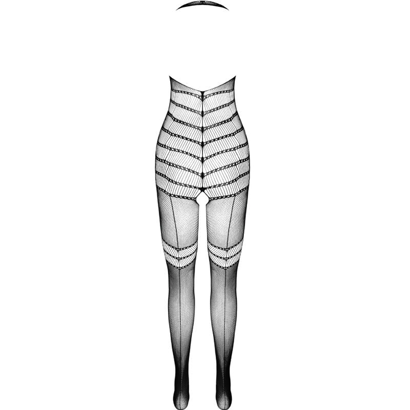 Bodystocking Erotico Passion BS100 — Nero, Taglia Unica