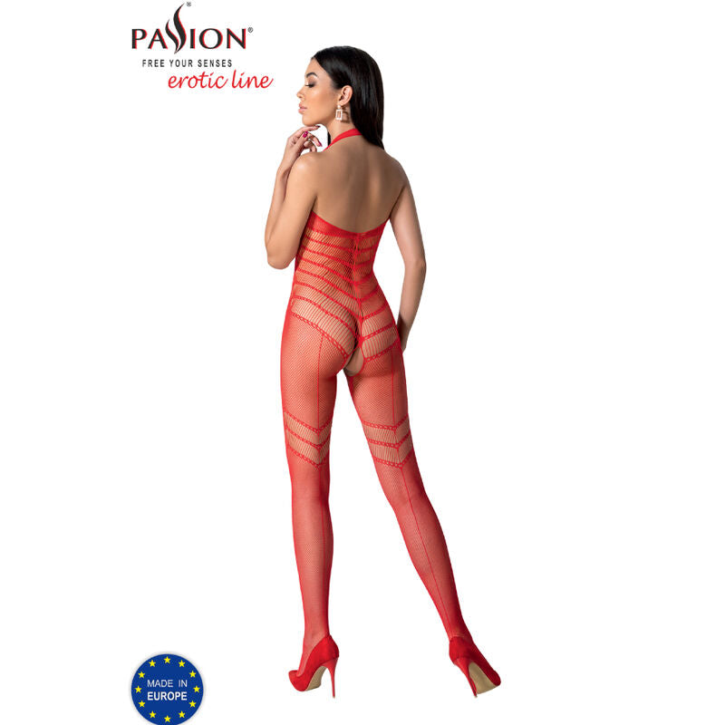 Bodystocking Erotico Passion BS100 — Taglia Unica, Rosso