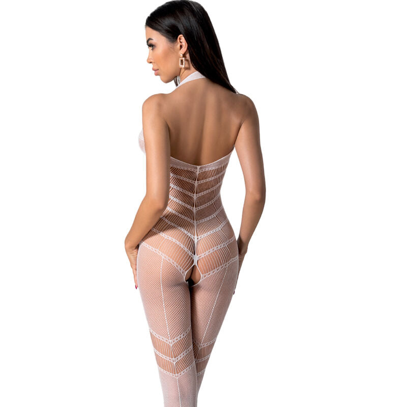 Bodystocking Erotico Passion BS100 — Bianco, Taglia Unica