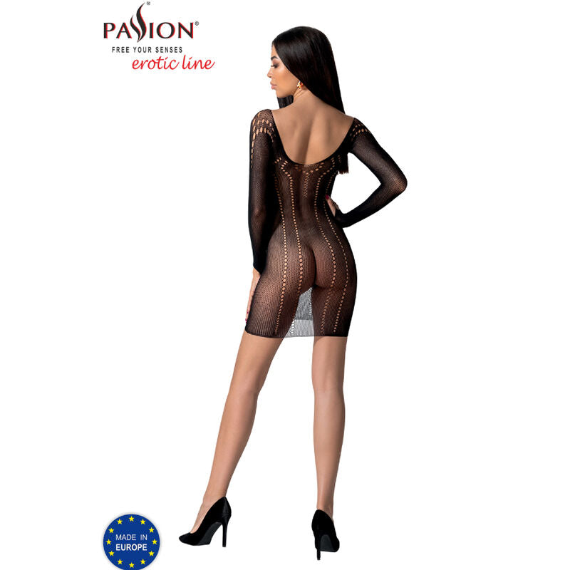 Bodystocking Erotico Passion BS101 — Nero, Taglia Unica