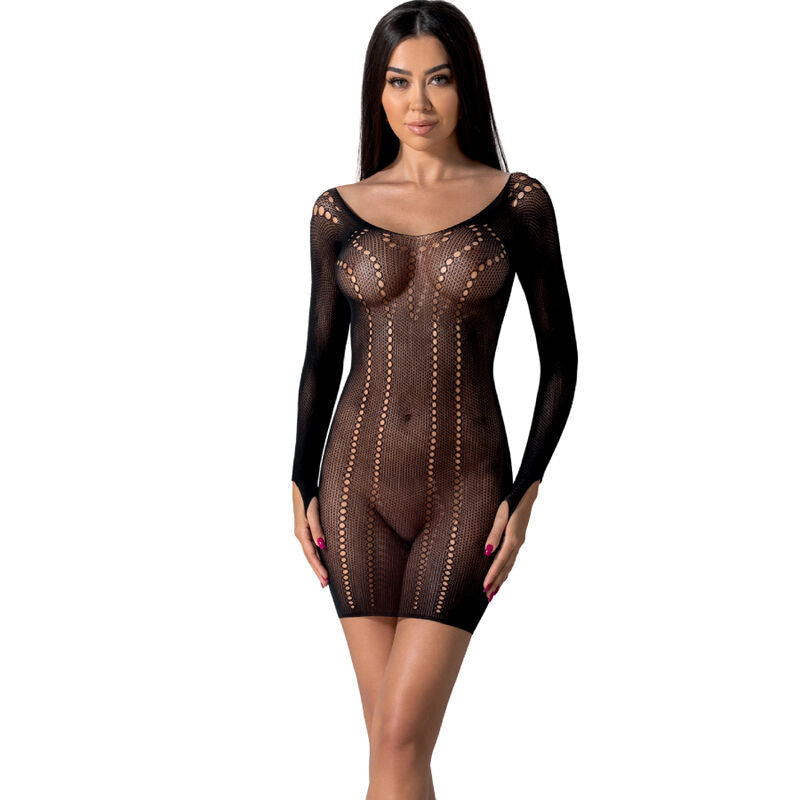 Bodystocking Erotico Passion BS101 — Nero, Taglia Unica