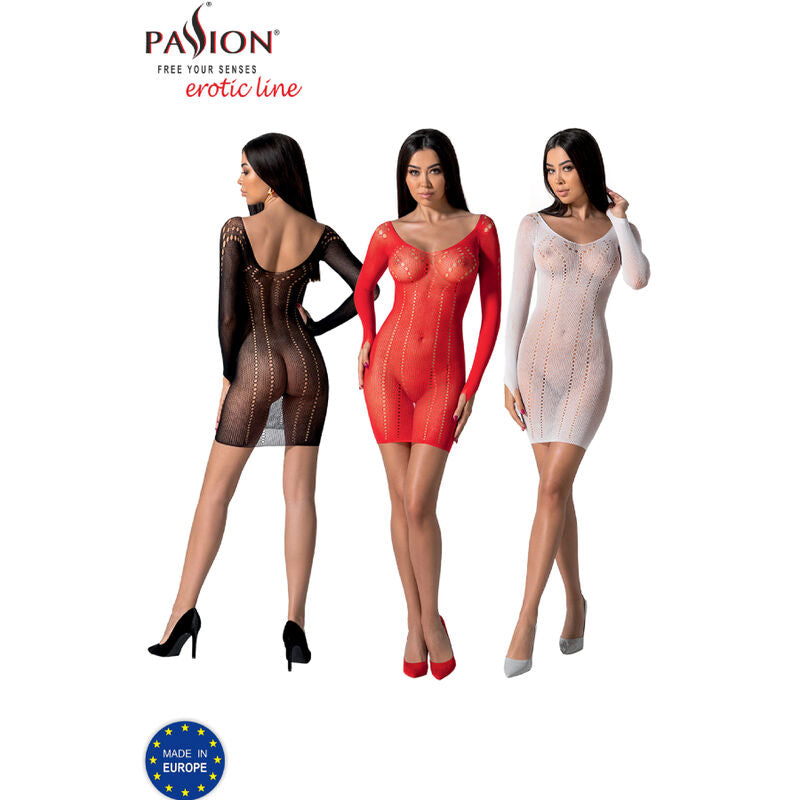 Body Erotico Passion BS101 — Bodystocking Rosso Taglia Unica