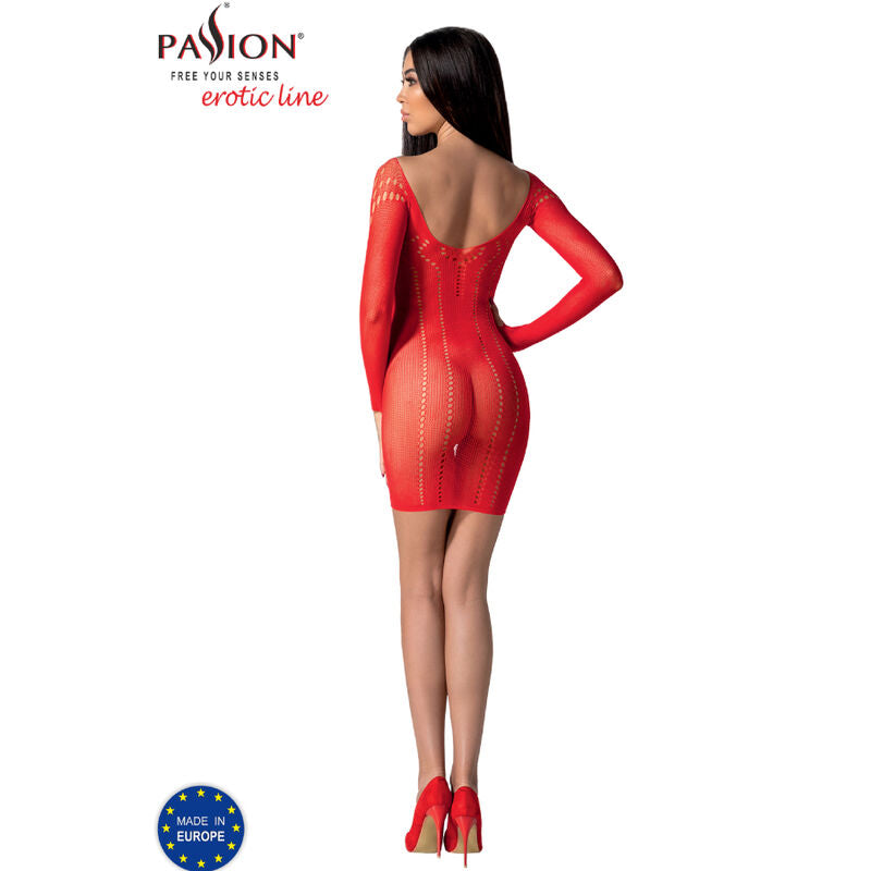 Body Erotico Passion BS101 — Bodystocking Rosso Taglia Unica