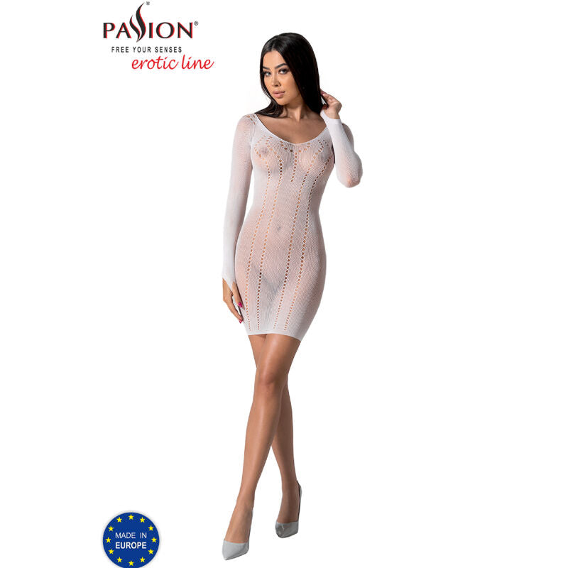 Body Erotico Passion BS101 — Bodystocking Bianco Taglia Unica