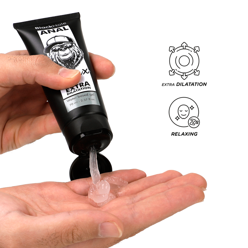 Gel Dilatante Anale Base Acqua Black Hole — 70 ml