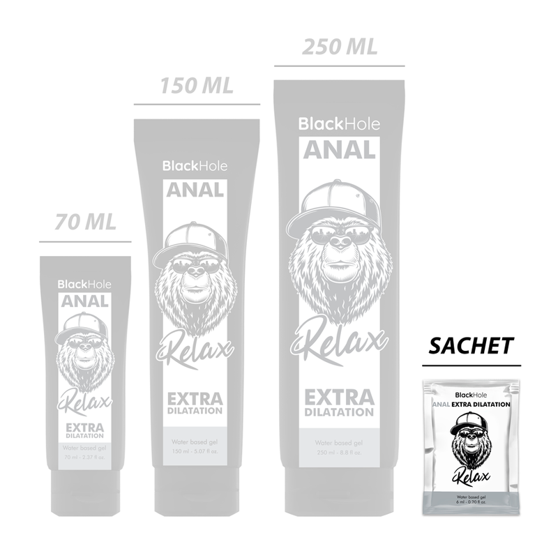 Gel Dilatante Anale Black Hole — Base Acqua, 6 ml Monodose