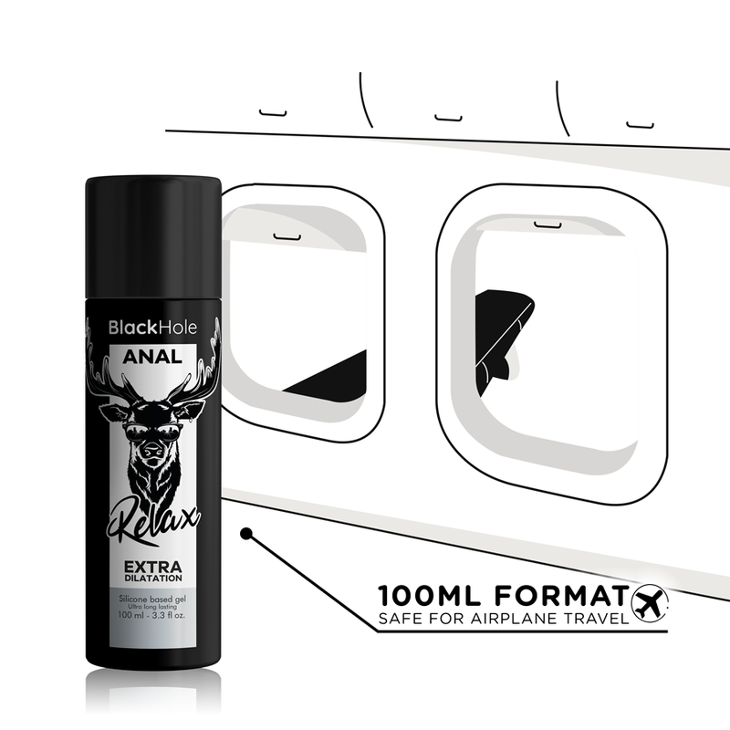 Lubrificante Anale Dilatante Black Hole — Base Silicone, 100 ml
