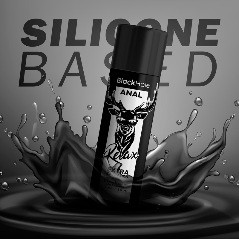 Lubrificante Anale Dilatante Black Hole — Base Silicone, 100 ml