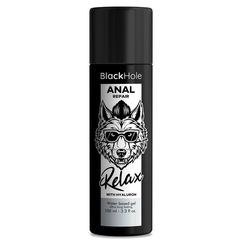 Lubrificante Anale Rilassante Black Hole — Acido Ialuronico 100 ml