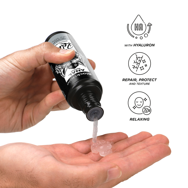 Lubrificante Anale Rilassante Black Hole — Acido Ialuronico 100 ml