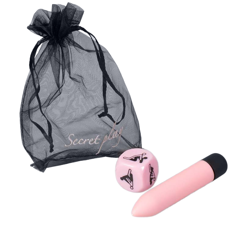 Kit Vibratore Clitoride + Dadi Posizioni Secretplay Sensual