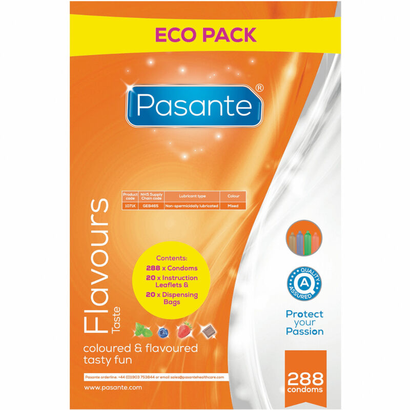 Preservativi Aromatizzati Pasante Gusti — Confezione 288 Pezzi