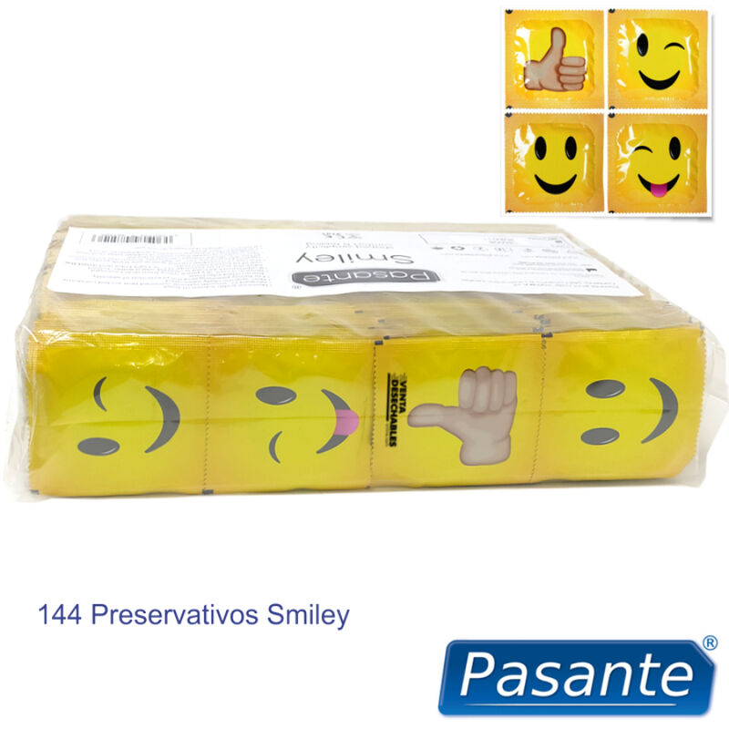 Preservativi Sagomati Pasante Smiley — 144 Unità