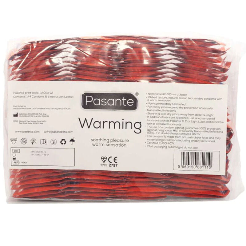 Preservativi Effetto Termico Pasante Heat Wave — 144 pz