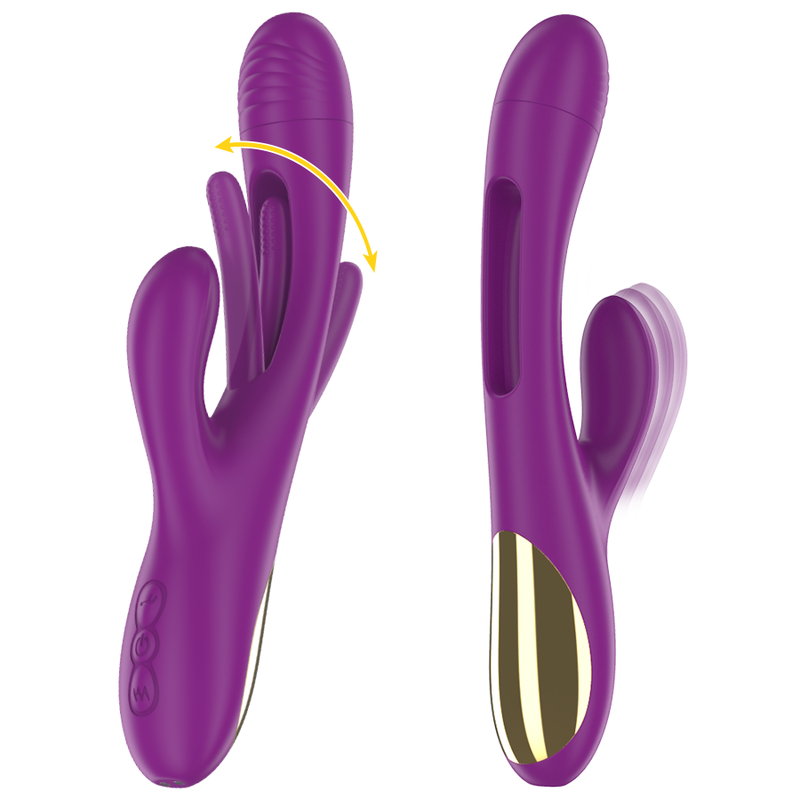 Vibratore Rabbit Ricaricabile Intense Apolo — 7 Modalità, Viola