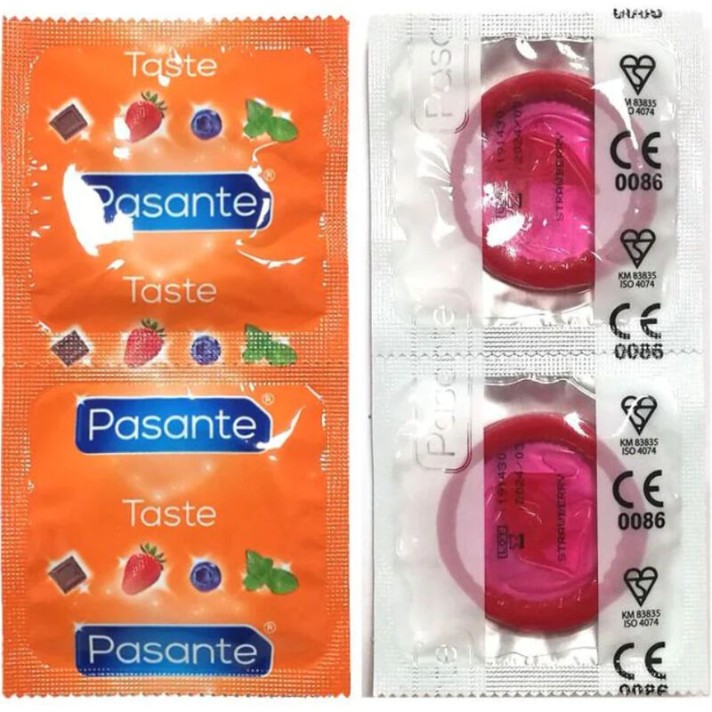 Preservativi Aromatizzati Fragola Pasante — 144 Unità