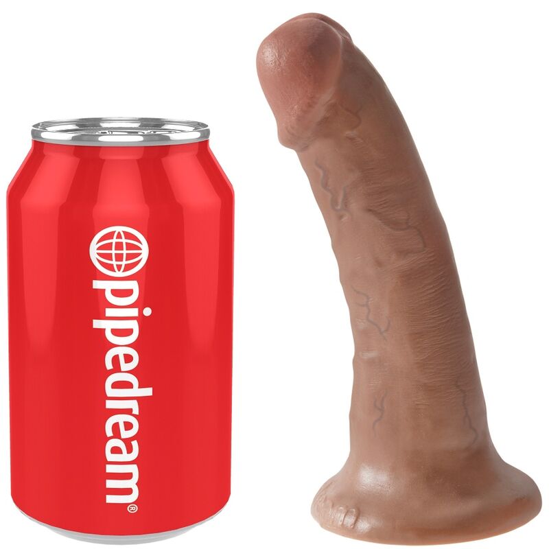 Dildo Realistico King Cock — 15 cm, Caramel