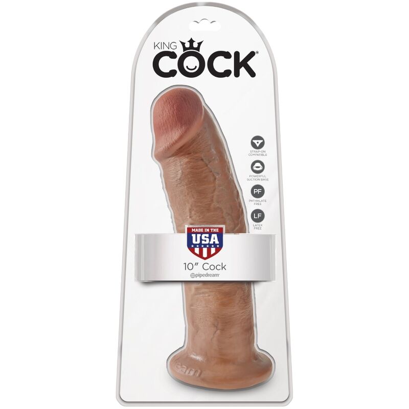 Dildo Realistico King Cock — 24 cm, Caramel