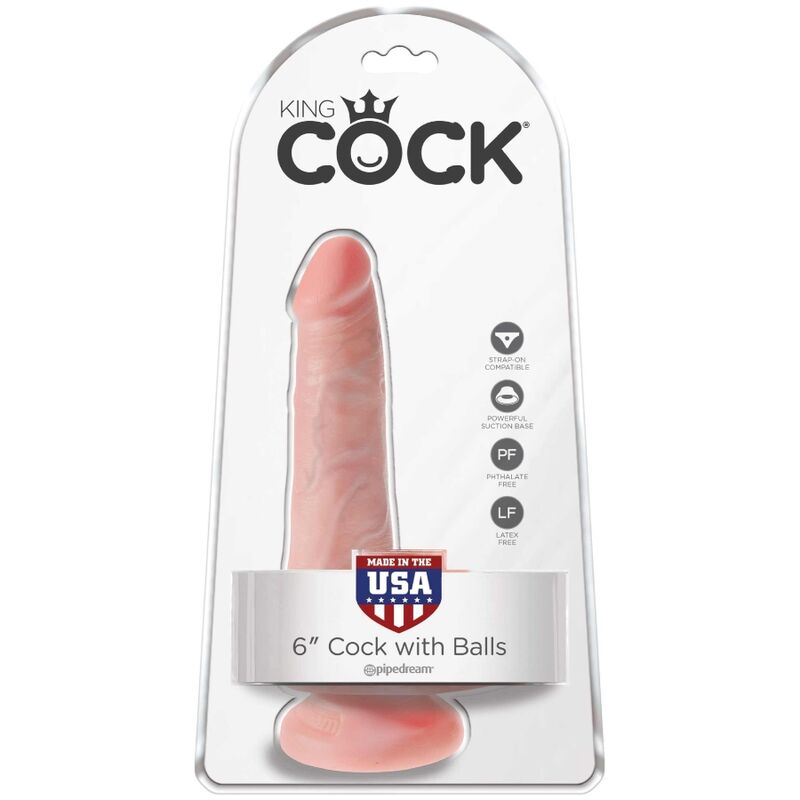 Dildo Realistico con Ventosa King Cock — 13,5 cm