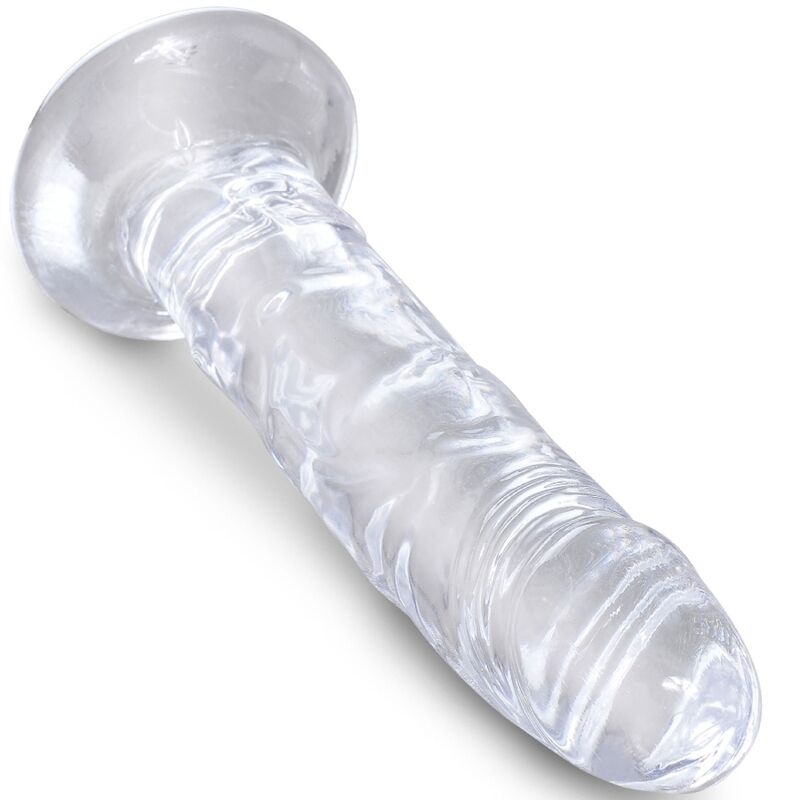Dildo Realistico Trasparente King Cock Clear — 15.5 cm