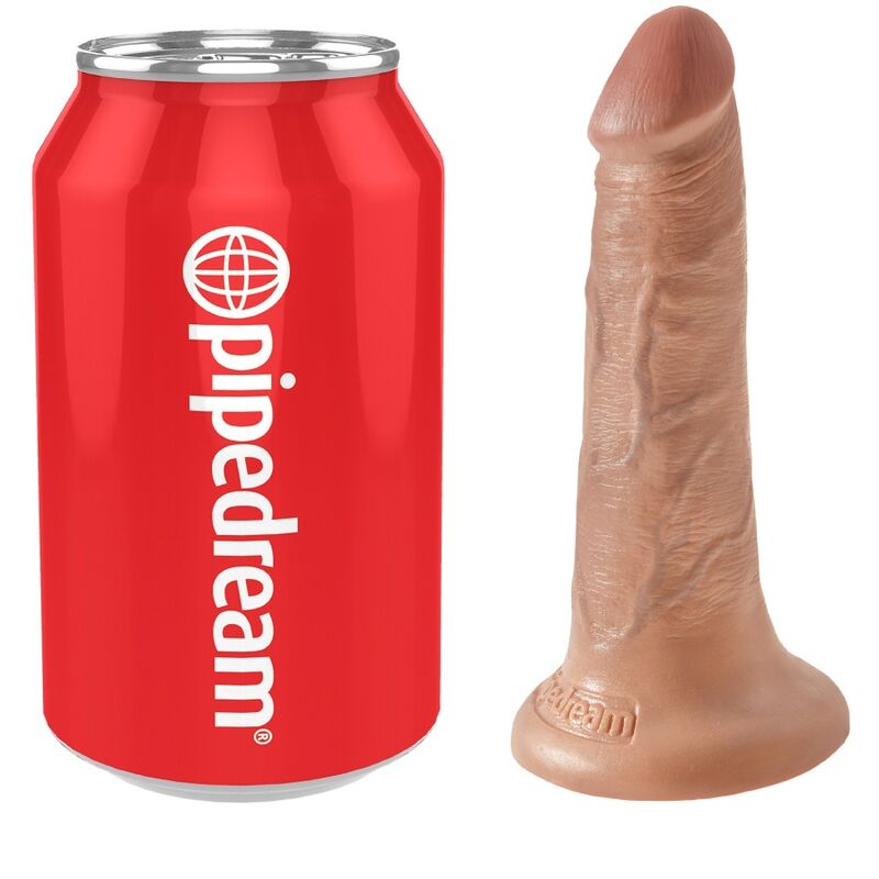 Dildo Realistico con Ventosa King Cock — 12 cm, Caramel